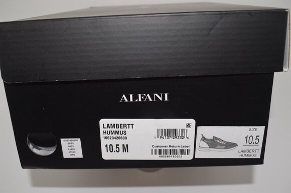 Alfani Lambertt Knit Sneakers Mens 10.5 Hummus Beige Brown Casual Shoes New/Box